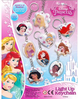Disney Princess Light Up Keychain